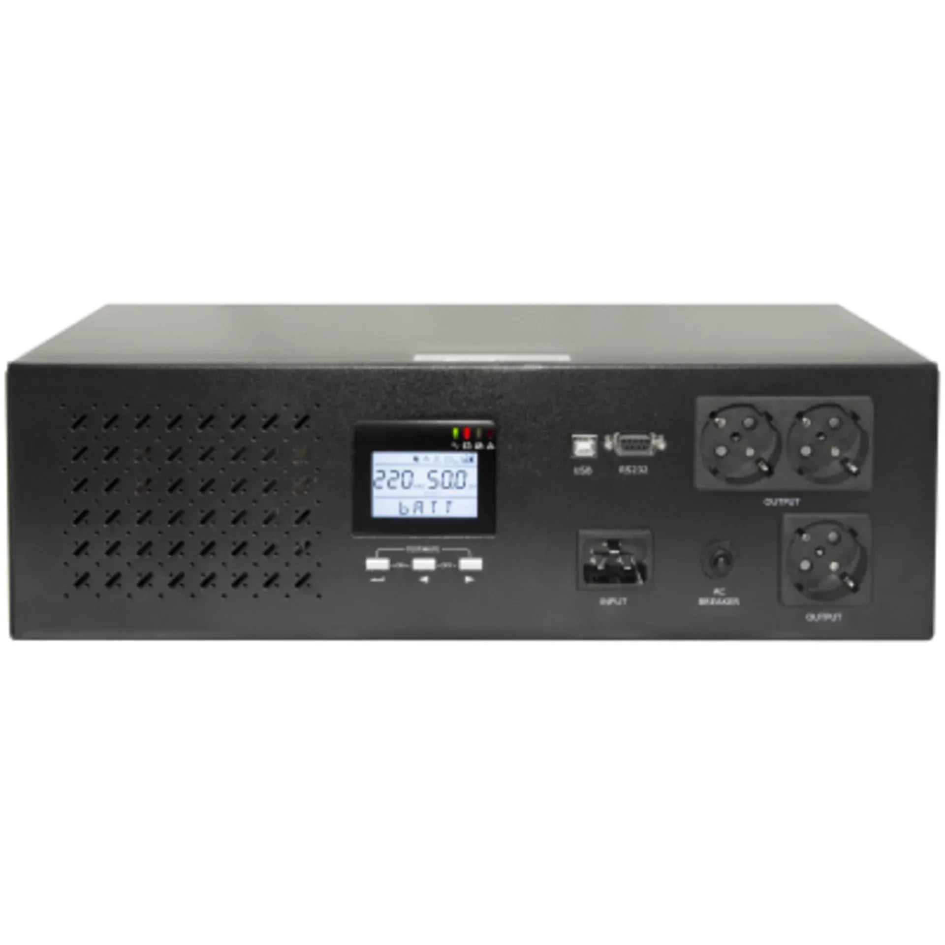 Источник бесперебойного питания Line-Interactive, 2000 VA, Rackmount LCD (чистый синус на выходе)