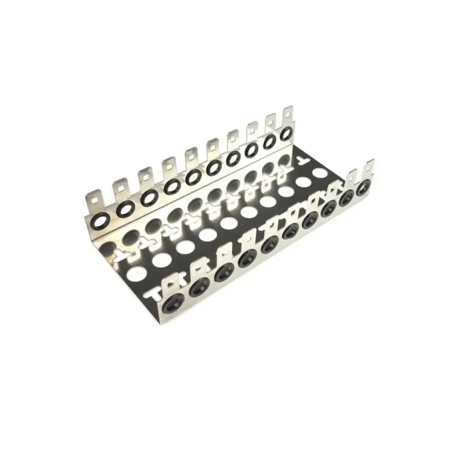 Крепления для плинтов 100пар Wiring Module Rack, with rubber,10way