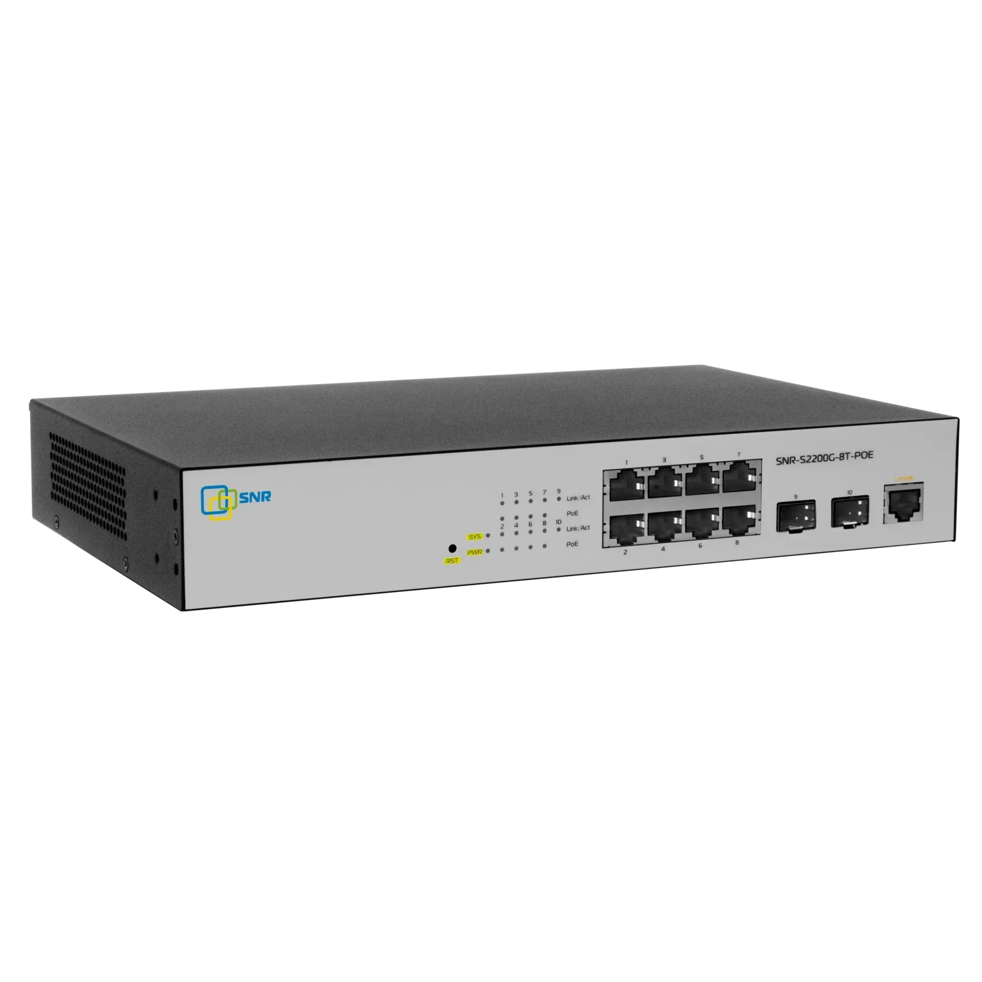 Управляемый POE коммутатор уровня 2 SNR-S2200G-8T-POE